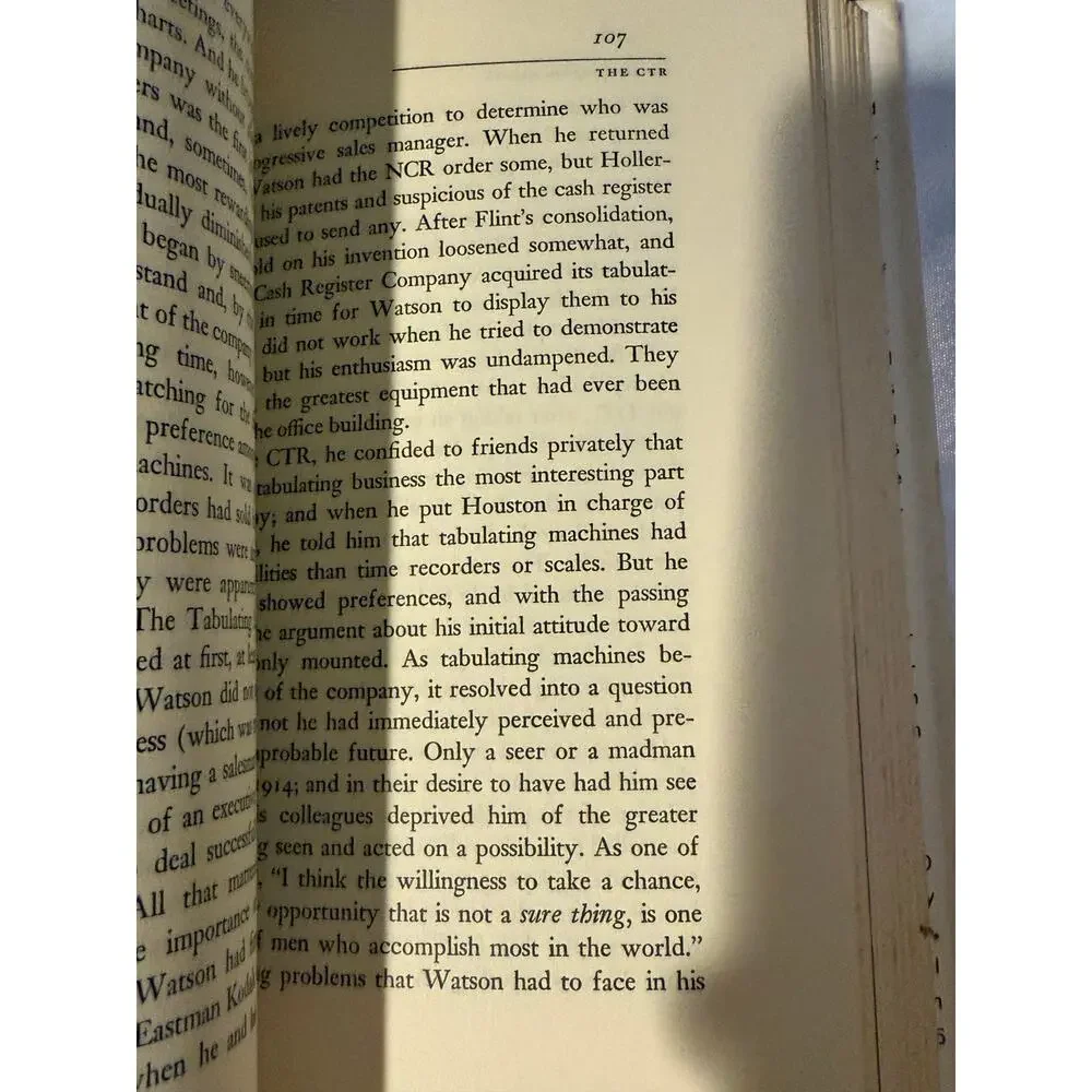 The Lengthening Shadow, Life of Thomas J Watson - 1962 - Hardcover First Edition